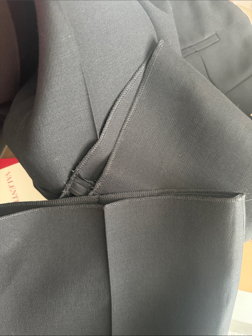 NWT Valentino Women's Crepe Couture dress trousers Slim fit flare Black EUR 42 6 - Picture 12 of 12